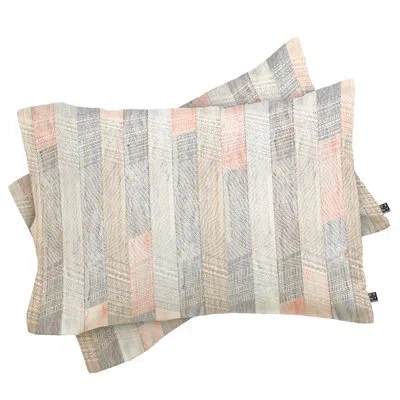 Deny Designs Farmhouse Pillow Case In Gray;pink