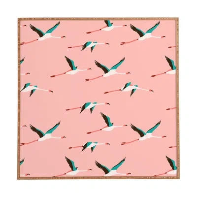 Deny Designs Flamingo Pink - Picture Frame Graphic Art Print On Wood