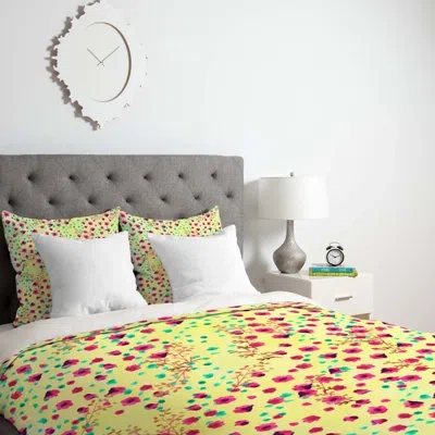 Deny Designs Floral Duvet Cover In Lightweight