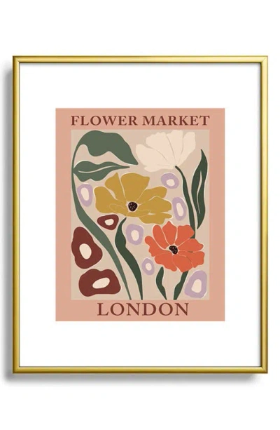Deny Designs Flower Market Framed Art Print In Pink