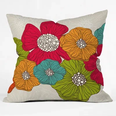 Deny Designs Flowers Throw Pillow