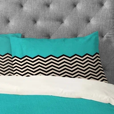 Deny Designs Follow The Sky Pillowcase In Blue