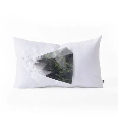 Deny Designs Forest Triangle Oblong Indoor/outdoor Lumbar Pillow