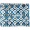 Deny Designs Fringe Trim Throw Blanket In Blue