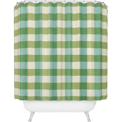 Deny Designs Fruit Salad Gingham Print Shower Curtain
