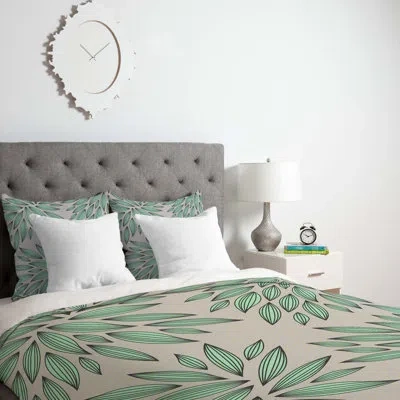 Deny Designs Gabi Mint Duvet Cover In Lightweight