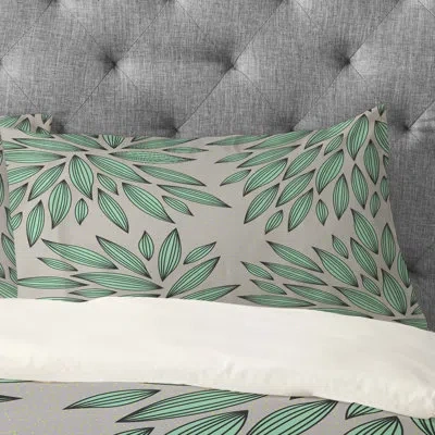 Deny Designs Gabi Mint Pillowcase In Green