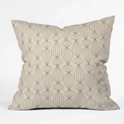 Deny Designs Gabi Mocha Outdoor Throw Pillow