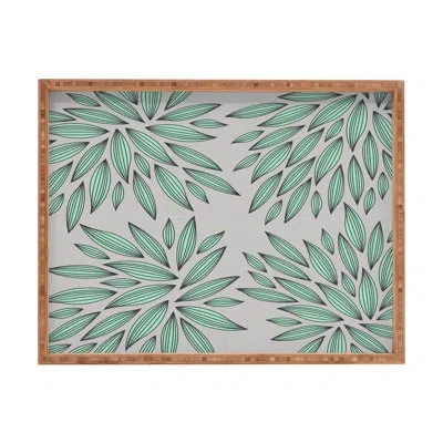 Deny Designs Gabi Ottoman/coffee Table Tray In Green