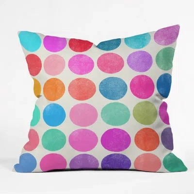 Deny Designs Garima Dhawan Indoor/outdoor Throw Pillow In Beige,blue,pink