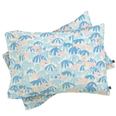 Deny Designs Geometric Pillowcase In Blue