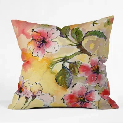 Deny Designs Ginette Fine Art Blossoms Spring Indoor/outdoor Throw Pillow
