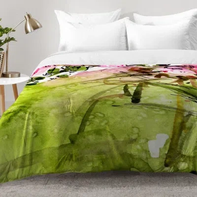 Deny Designs Ginette Fine Art Comforter Set In Green