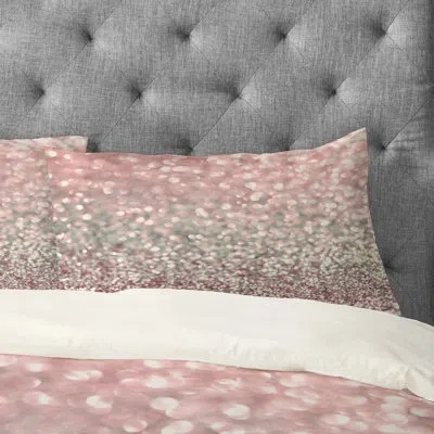 Deny Designs Girly Snowfall Pillowcase In Pink