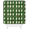 Deny Designs Green Boho Quilt Shower Curtain