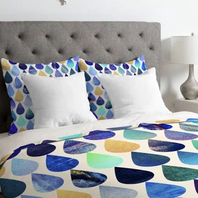 Deny Designs H2o Duvet Cover In Blue,beige