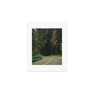 Deny Designs Hannah Kemp Around The Corner Art Print - Unframed In Green