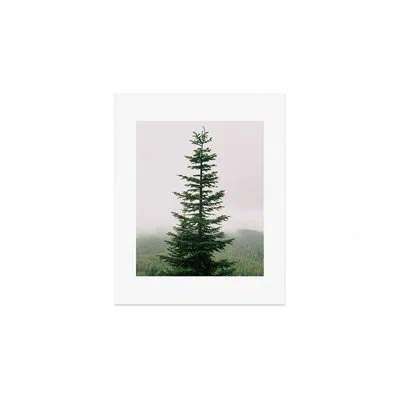Deny Designs Hannah Kemp Single Tree Art Print - Unframed In Green