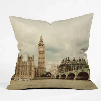 Deny Designs Happee Monkee Big Ben Indoor/outdoor Throw Pillow