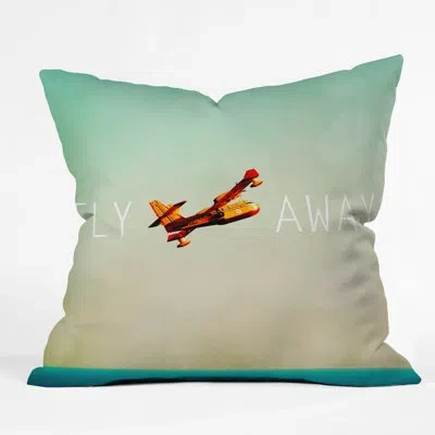 Deny Designs Happee Monkee Fly Away Throw Pillow