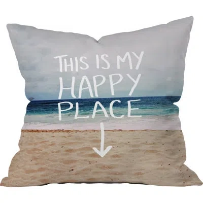 Deny Designs Happy Place X Beach Throw Pillow