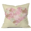 Deny Designs Heart One Polyester Throw Pillow