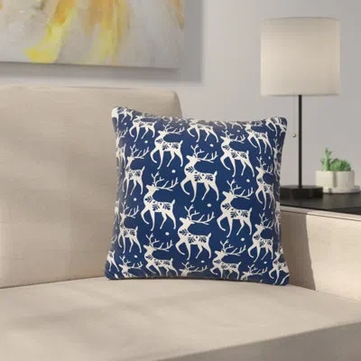 Deny Designs Heather Dutton Dashing Through The Snow Deer Throw Pillow