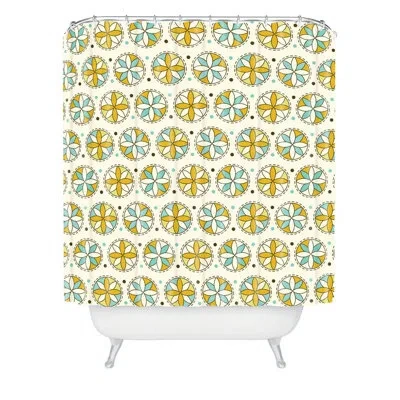 Deny Designs Heather Dutton Floral Shower Curtain Set + Hooks