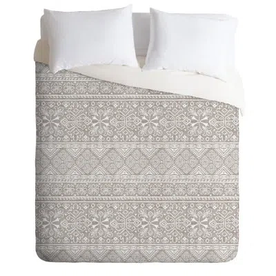 Deny Designs Heather Dutton Grand Bazaar Single Duvet Cover In Beige,white