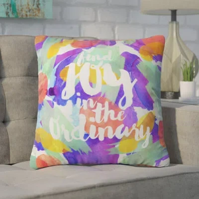 Deny Designs Hello Sayang Joy In The Ordinary Outdoor Throw Pillow