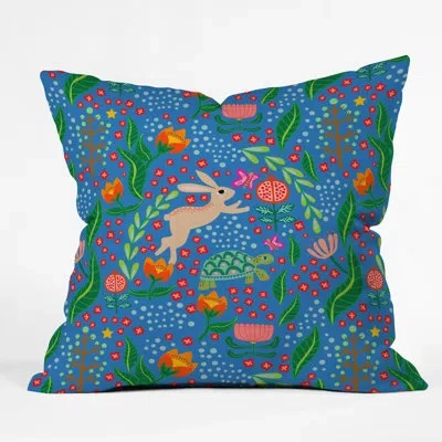 Deny Designs Hello Sayang The Tortoise Indoor/outdoor Throw Pillow
