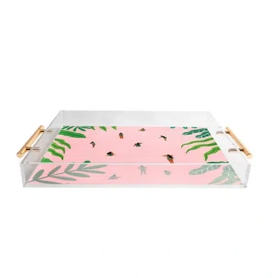 Deny Designs Helo Birdie Green Swimsuit Acrylic Tray