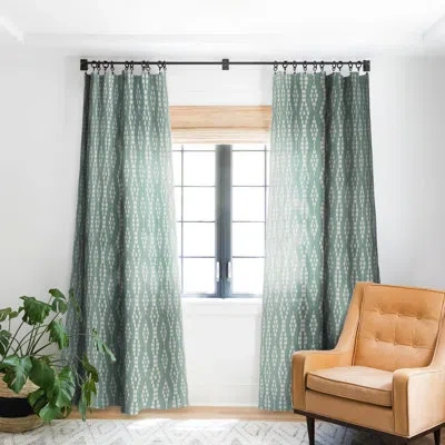 Deny Designs Holli Zollinger Almha Beaded Jade 1pc Blackout Window Curtain Panel In Green