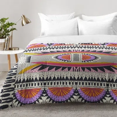 Deny Designs Holli Zollinger Comforter Set In Red,black