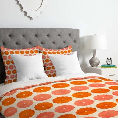 Deny Designs Holli Zollinger Duvet Cover Set In Orange