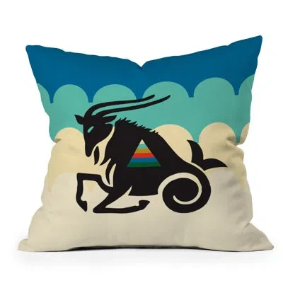 Deny Designs Holli Zollinger Holli Zollinger Zodiac Capricorn Outdoor Square Pillow Cover & Insert