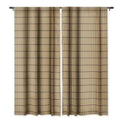 Deny Designs Holli Zollinger Kraft Grid 1pc Blackout Window Curtain Panel