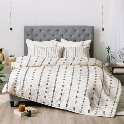 Deny Designs Holli Zollinger Stahi Stripe Comforter Set In Black