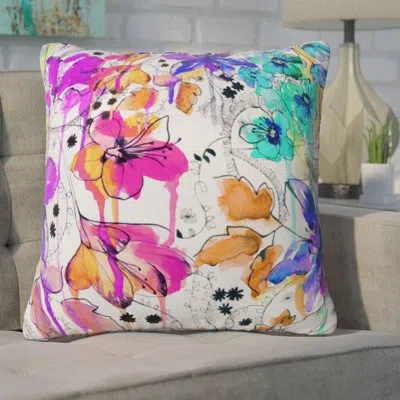 Deny Designs Holly Sharpe Lost In Botanica Outdoor Throw Pillow