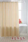 Deny Designs Honor And Obey For Deny Classic Small French Mattress Ticking Double Stripes Shower Curtain In Brigh In Bright Yellow