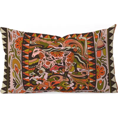 Deny Designs Horse Wild Oblong Throw Pillow