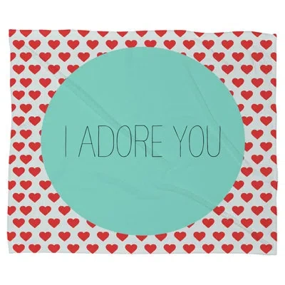 Deny Designs I Adore You Throw In Multicolor