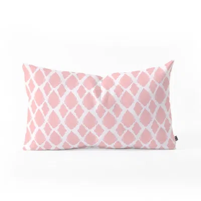 Deny Designs Ikat Blushed Lumbar Pillow