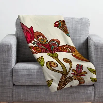 Deny Designs In The Garden Throw In Green;red;beige