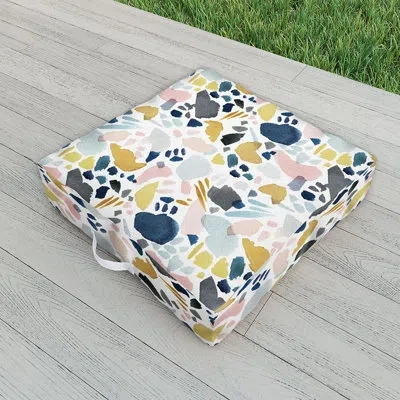 Deny Designs Indoor / Outdoor Floral Floor Pillow
