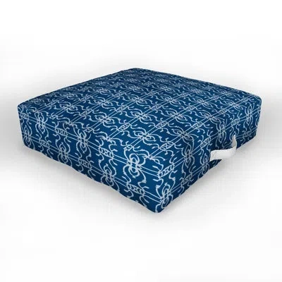 Deny Designs Indoor / Outdoor Geometric Floor Pillow In Bismark