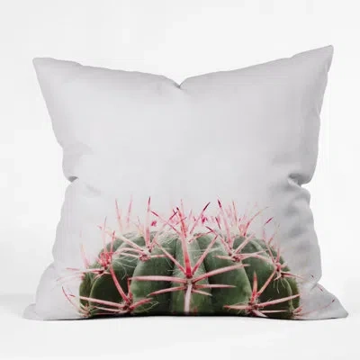 Deny Designs Ingrid Beddoes Cactus Throw Indoor/outdoor Throw Pillow