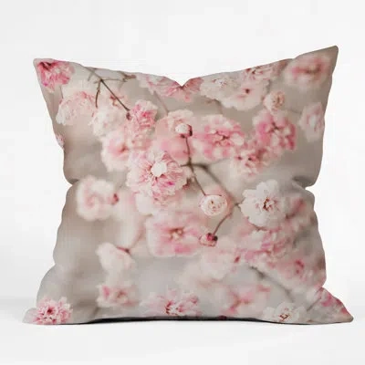Deny Designs Ingrid Beddoes Gypsophila Blush Indoor/outdoor Throw Pillow