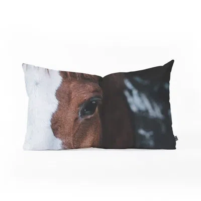 Deny Designs Ingrid Beddoes Horse Cheyenne Oblong Lumbar Pillow