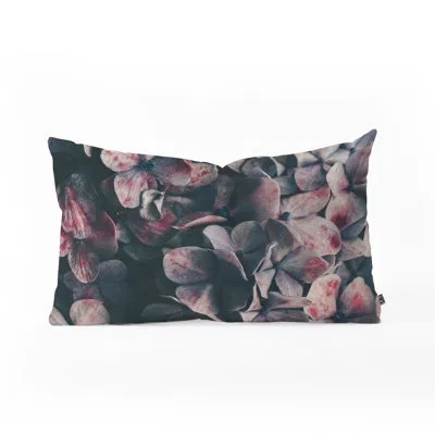 Deny Designs Ingrid Beddoes Hydrangea Moody Lumbar Pillow